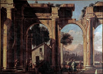 Maisema raunioineen Viviano Codazzin (1604-1670) maalaus 1600-luku, koko 100x132 cm Venetsia, Museo Correr, n:o 1037 tekijältä Viviano Codazzi