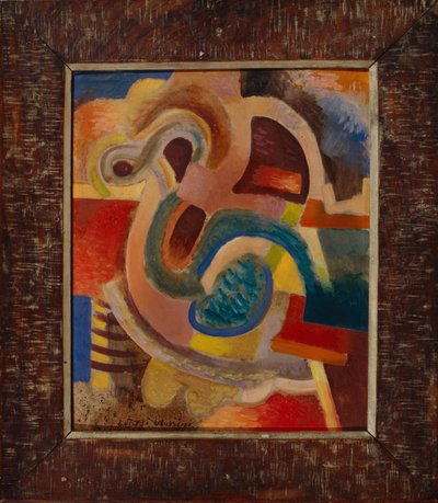 Abstrakti sävellys nro 8, 1913 tekijältä Daniel Vladimir Baranoff Rossine