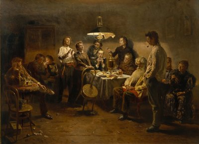 Viihtyisä ilta, 1875-1897 tekijältä Vladimir Egorovic Makovsky