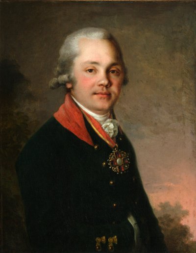 Aleksanteri Dmitrijevitš Arsenjevin muotokuva, 1796-1797 tekijältä Vladimir Lukich Borovikovsky