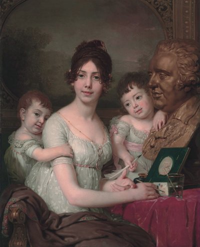 Kreivitär Liubov Iljinitšna Kušelevan muotokuva, os. Bezborodko 1783-1809 lasten kanssa, 1803 tekijältä Vladimir Lukich Borovikovsky