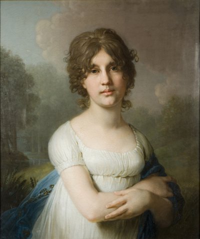 Muotokuva Tsountes Ekaterina Gavrilovna Gagarinasta 1783-1861, 1801 tekijältä Vladimir Lukich Borovikovsky