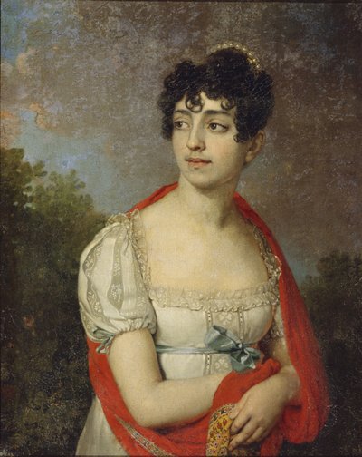 Prinsessa Maria Fjodorovna Barjatinskajan muotokuva, 1807 tekijältä Vladimir Lukich Borovikovsky