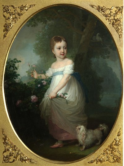 Muotokuva Jelena Naryshkinasta lapsena, 1790-luvun alku tekijältä Vladimir Lukich Borovikovsky