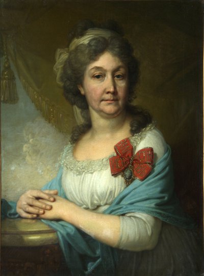 Paronitar Varvara Vasilyevan muotokuva, 1800 tekijältä Vladimir Lukich Borovikovsky