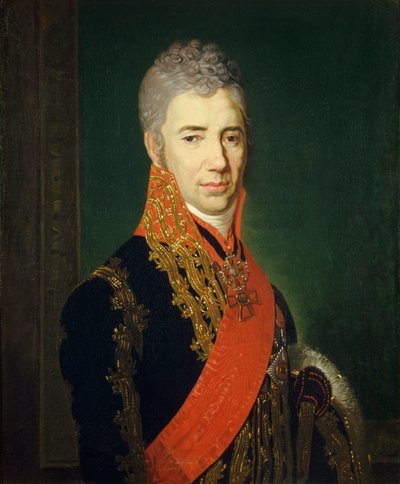 Kruunuherran muotokuva Sergei Iljitš Mukhanov 1762-1842 tekijältä Vladimir Lukich Borovikovsky
