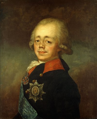 Suurherttua Paul Petrovichin muotokuva tekijältä Vladimir Lukich Borovikovsky