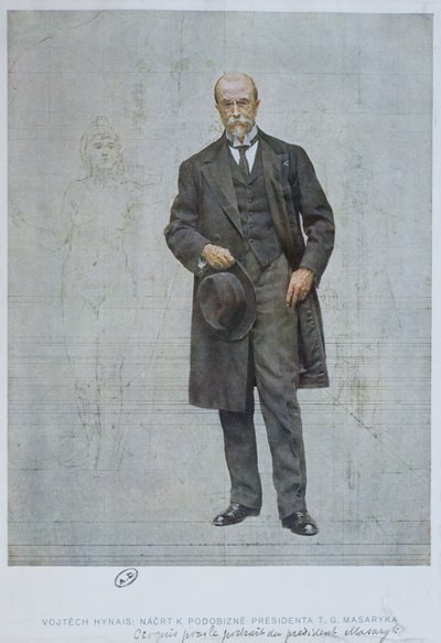 Thomas Garrigue Masaryk (1850-1937) tekijältä Vojtech Hynais