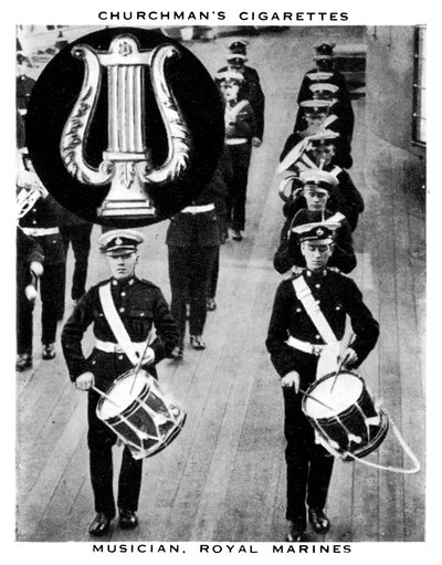 Muusikko, Royal Marines, 1937. tekijältä WA and AC Churchman