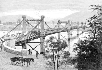 The Bridge, Rockhampton, Queensland, Australia, 1886 tekijältä WC Fitler