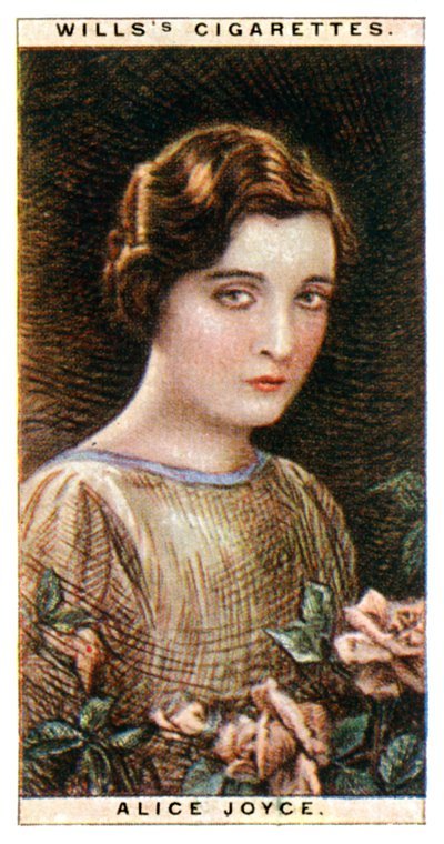 Alice Joyce 1890-1955, yhdysvaltalainen näyttelijä, 1928. tekijältä WD and HO Wills