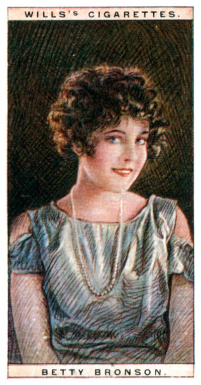Betty Bronson 1906-1971, yhdysvaltalainen elokuvatähti, 1928. tekijältä WD and HO Wills
