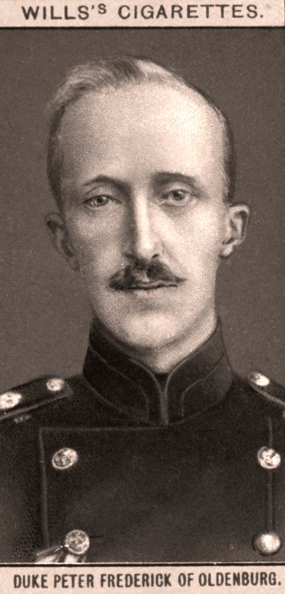 Oldenburgin herttua Peter Frederick, 1908. tekijältä WD and HO Wills