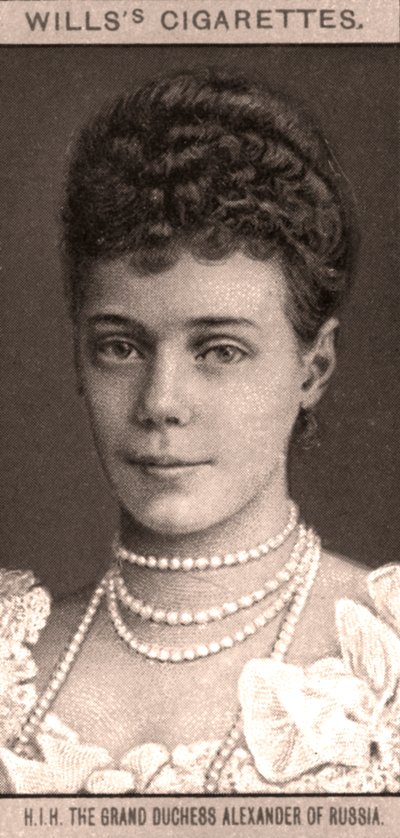 H.I.H. Venäjän suurherttuatar Aleksanteri, 1908. tekijältä WD and HO Wills
