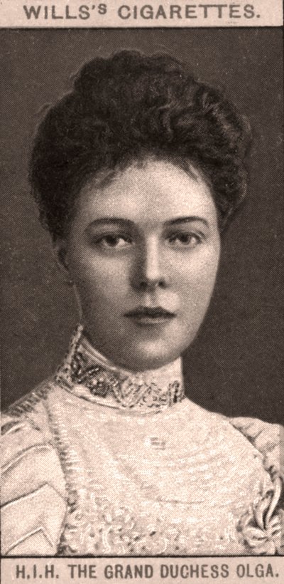 H.I.H. Suurherttuatar Olga, 1908. tekijältä WD and HO Wills