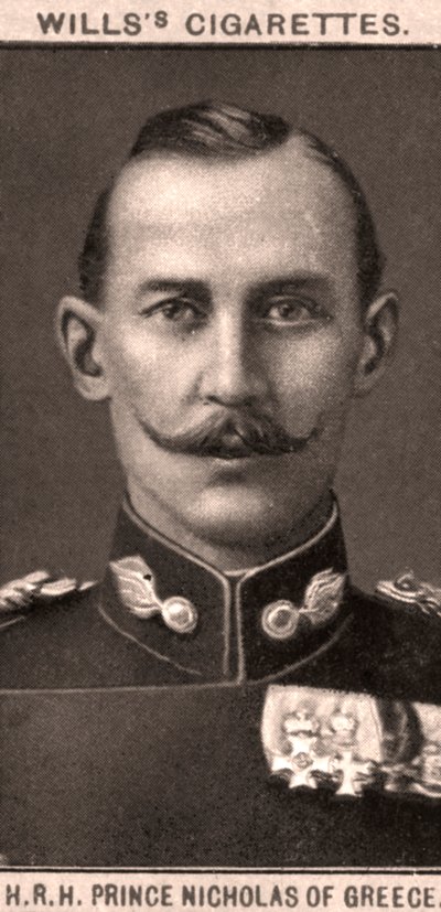 H.R.H. Kreikan prinssi Nikolai, 1908. tekijältä WD and HO Wills