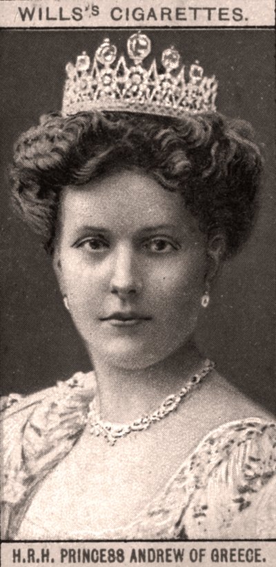 H.R.H. Kreikan prinsessa Andrew, 1908. tekijältä WD and HO Wills