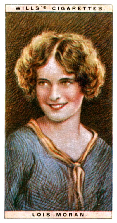 Lois Moran 1909-1990, yhdysvaltalainen näyttelijä, 1928. tekijältä WD and HO Wills
