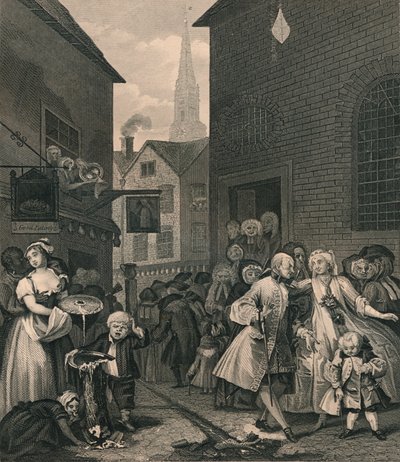 "Päivän ajat - Keskipäivä", 1870 tekijältä WH Worthington