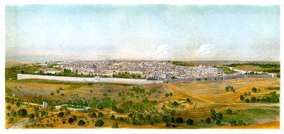 Panoraama Jerusalemista, 1870. tekijältä W. Dickens