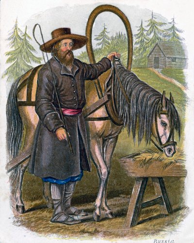 "Venäläinen talonpoika", 1809. tekijältä W Dickes