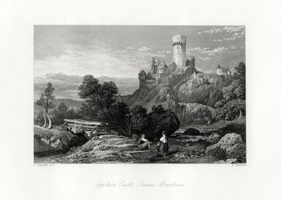 Eppsteinin linna, Taunus-vuoret, Saksa, 1800-luku tekijältä W. Forrest