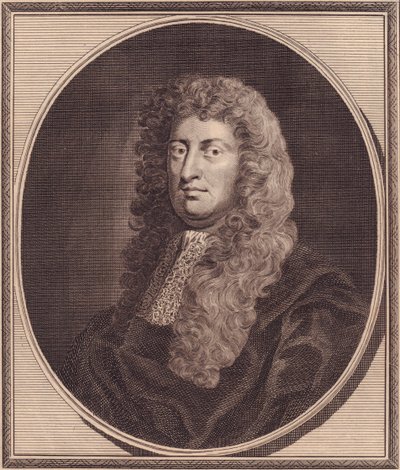 Englantilaisen poliitikon William Russellin muotokuva, Lord Russell (1639-1683), John Goldarin (1729-1795) kuparikaiverrus G Knellerin maalauksesta tekijältä John Ward Dunsmore