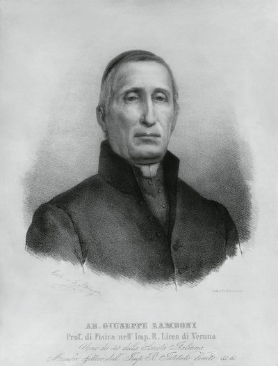 Giuseppe Zambonin (1776-1846), italialaisen katolisen papin ja fyysikon muotokuva tekijältä John Ward Dunsmore