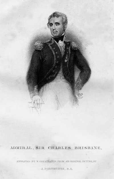 Amiraali Sir Charles Brisbane 1769-1829, 1837. tekijältä W. Greatbatch