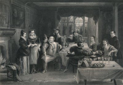 Falstaff ja hänen ystävänsä Windsorin iloiset vaimot, 1870 tekijältä W. Greatbatch