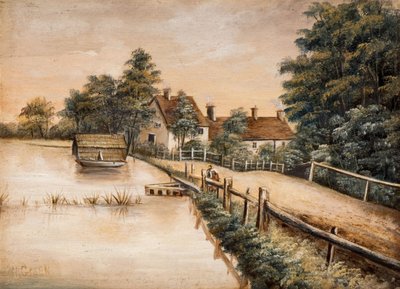 Longmoor Pool, Sutton Park, 1800-luku. tekijältä W. Green