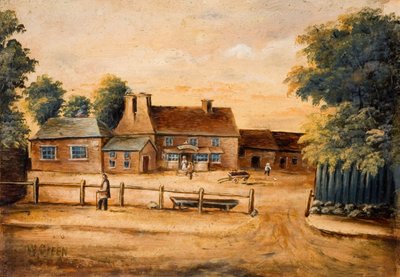 Waggon and Horses Inn, Handsworth, 1800-luku. tekijältä W. Green