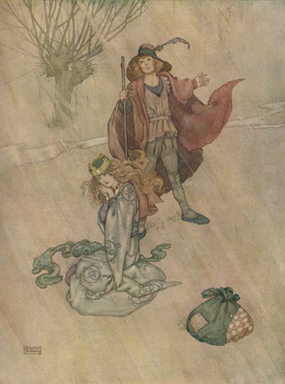 The Swineherd Scolded and the Rain Poured Down, vuodelta 1930 tekijältä William Heath Robinson