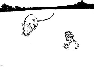 Sinä pikkuinen! Said the Field-Mouse, c1930 tekijältä William Heath Robinson