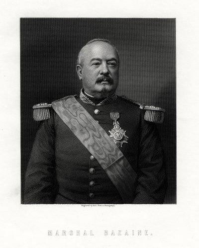 Achille Francois Bazaine, Ranskan marsalkka, 1800-luku. tekijältä W. Holl