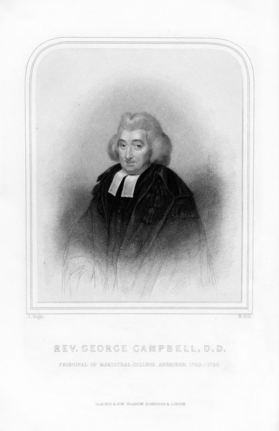 George Campbell, skotlantilainen valistusfilosofi, 1870. tekijältä W. Holl