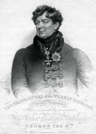 George IV, Yhdistyneen kuningaskunnan ja Hannoverin kuningas, 1800-luku. tekijältä W. Holl
