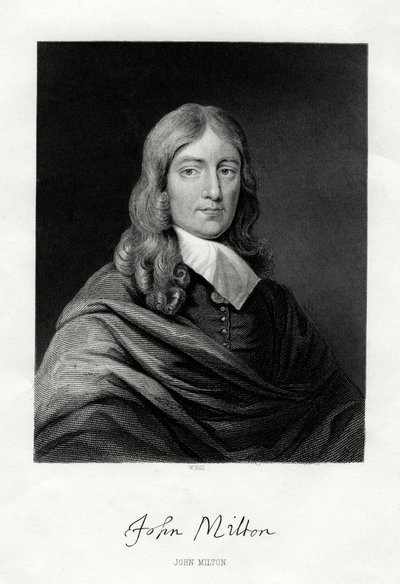 John Milton, englantilainen runoilija, 1800-luku tekijältä W. Holl