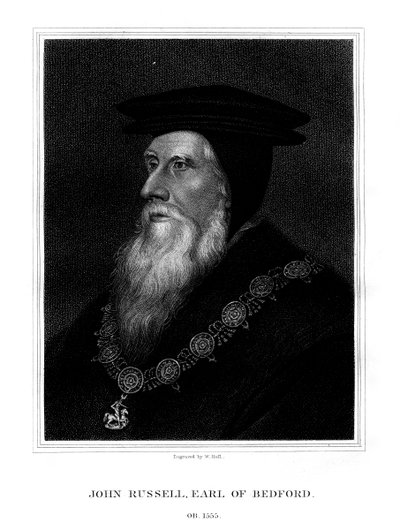 John Russell, Bedfordin ensimmäinen jaarli, Englannin kuninkaallinen ministeri, 1825. tekijältä W. Holl