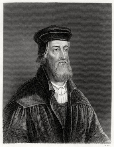 John Wycliffe, englantilainen teologi, 1800-luku tekijältä W. Holl