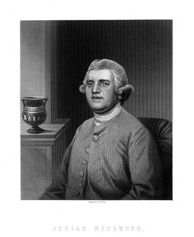 Josiah Wedgwood, englantilainen teollisuusmies ja savenvalaja tekijältä W. Holl