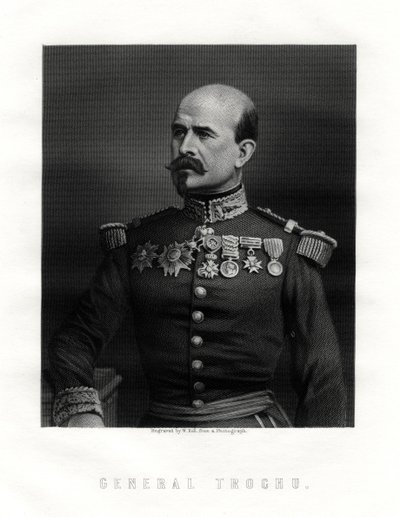 Louis Jules Trochu, ranskalainen sotilasjohtaja ja poliitikko, 1800-luku tekijältä W. Holl