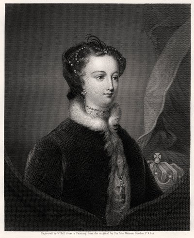 Mary Stuart, Skottien kuningatar, 1800-luku tekijältä W. Holl