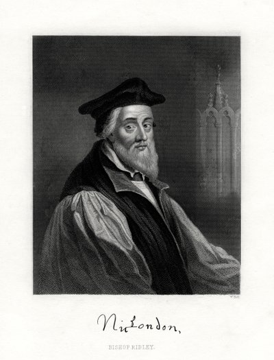 Nicholas Ridley, kuollut 16. lokakuuta 1555, englantilainen pappi, 1800-luku tekijältä W. Holl