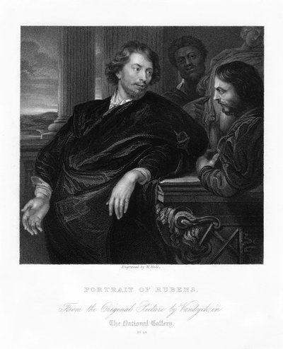 Peter Paul Rubens, flaamilainen taiteilija, 1600-luvun alku, 1800-luku. tekijältä W. Holl