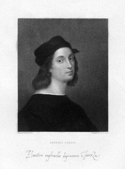 Raphael, firenzeläinen taidemaalari, 1834. tekijältä W. Holl