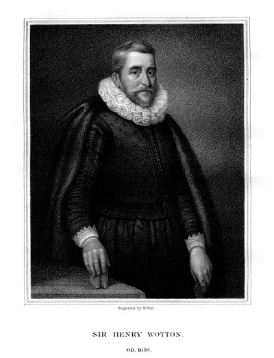 Sir Henry Wotton, englantilainen kirjailija ja diplomaatti, 1824. tekijältä W. Holl