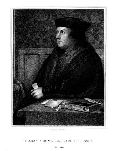 Thomas Cromwell, Essexin ensimmäinen jaarli, Englannin valtiomies, 1823. tekijältä W. Holl