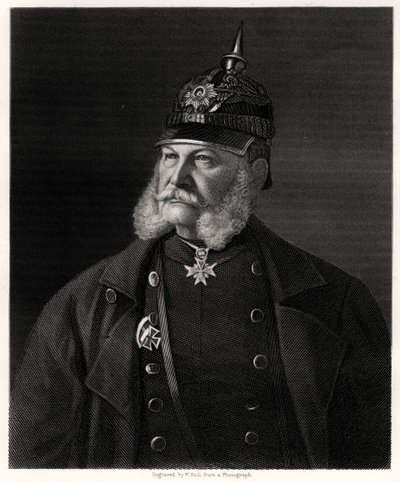 Wilhelm I, Preussin kuningas ja Saksan keisari, 1800-luku tekijältä W. Holl