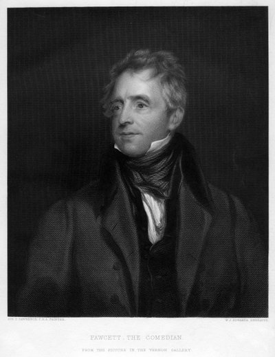 Fawcett, koomikko, 1828 1800-luku tekijältä W. J. Edwards